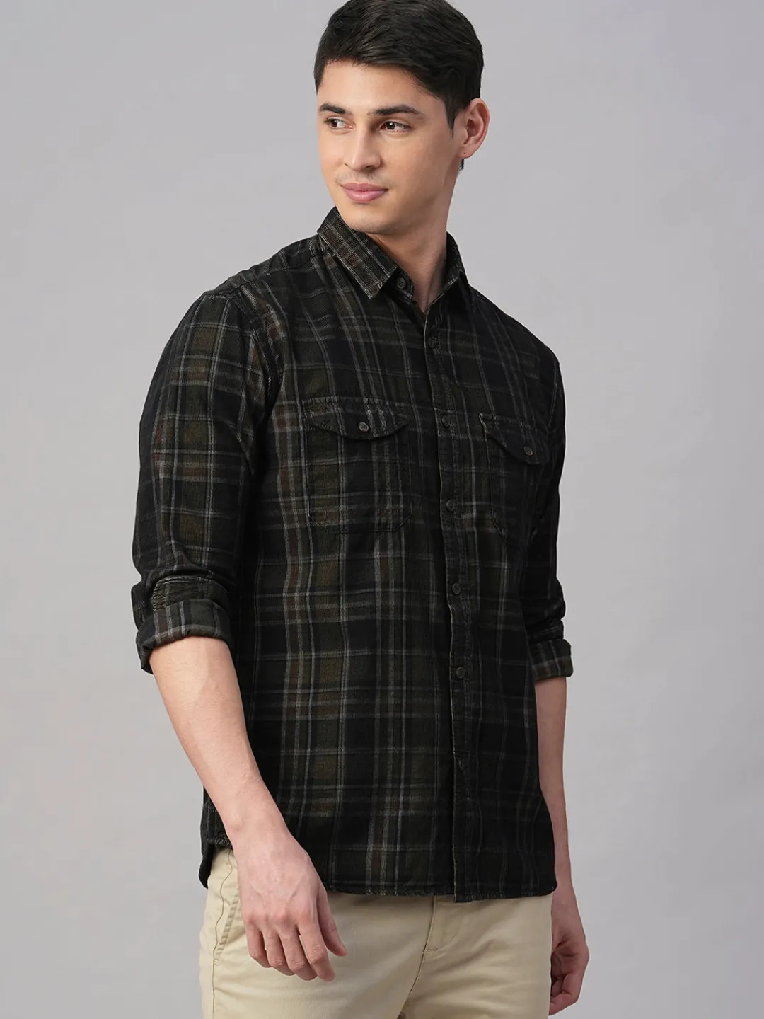 Women Cottonworld Corduroy | Corduroy^Men's Corduroy 100% Cotton Regular Fit Shirt