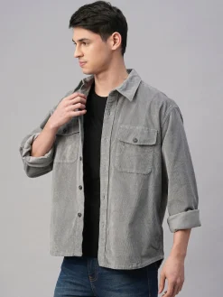 Cottonworld Jackets^Men's Corduroy 100% Cotton Regular Fit Jackets