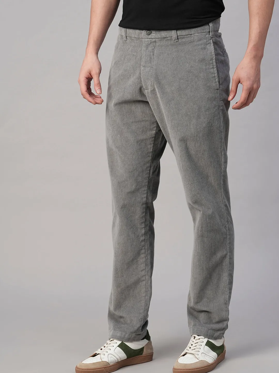 Cottonworld Regular Fit | Casual^Men's Corduroy Cotton Lycra Regular Fit Pant