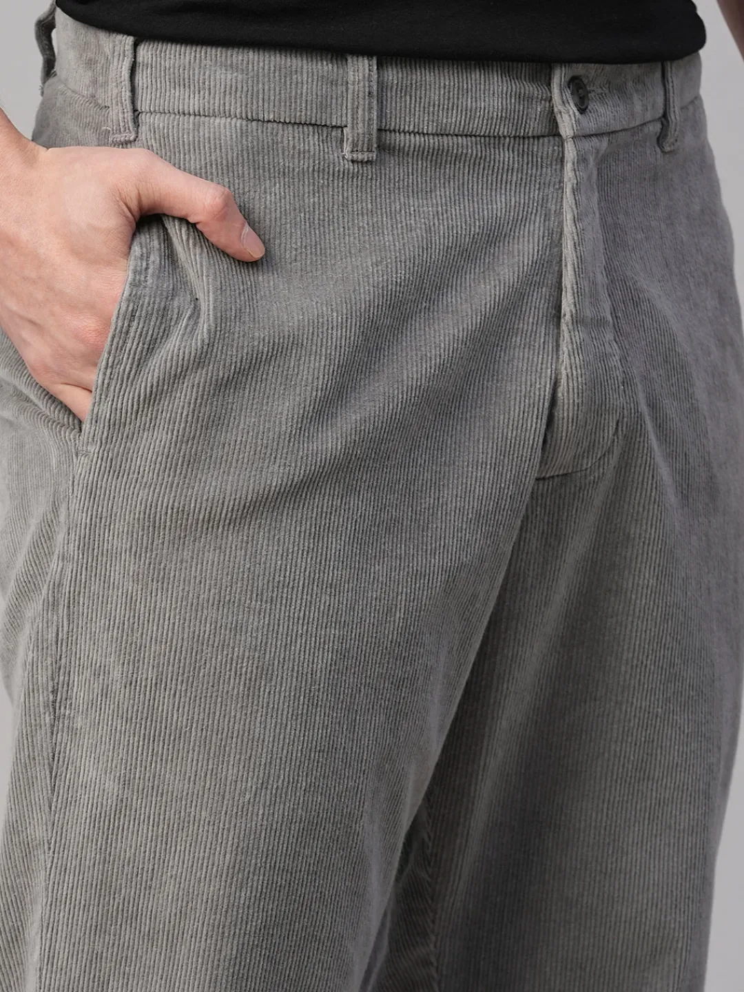 Cottonworld Regular Fit | Casual^Men's Corduroy Cotton Lycra Regular Fit Pant