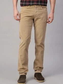 Cottonworld Slim Fit | Casual^Men's Corduroy 100% Cotton Lycra Slim Fit Pant