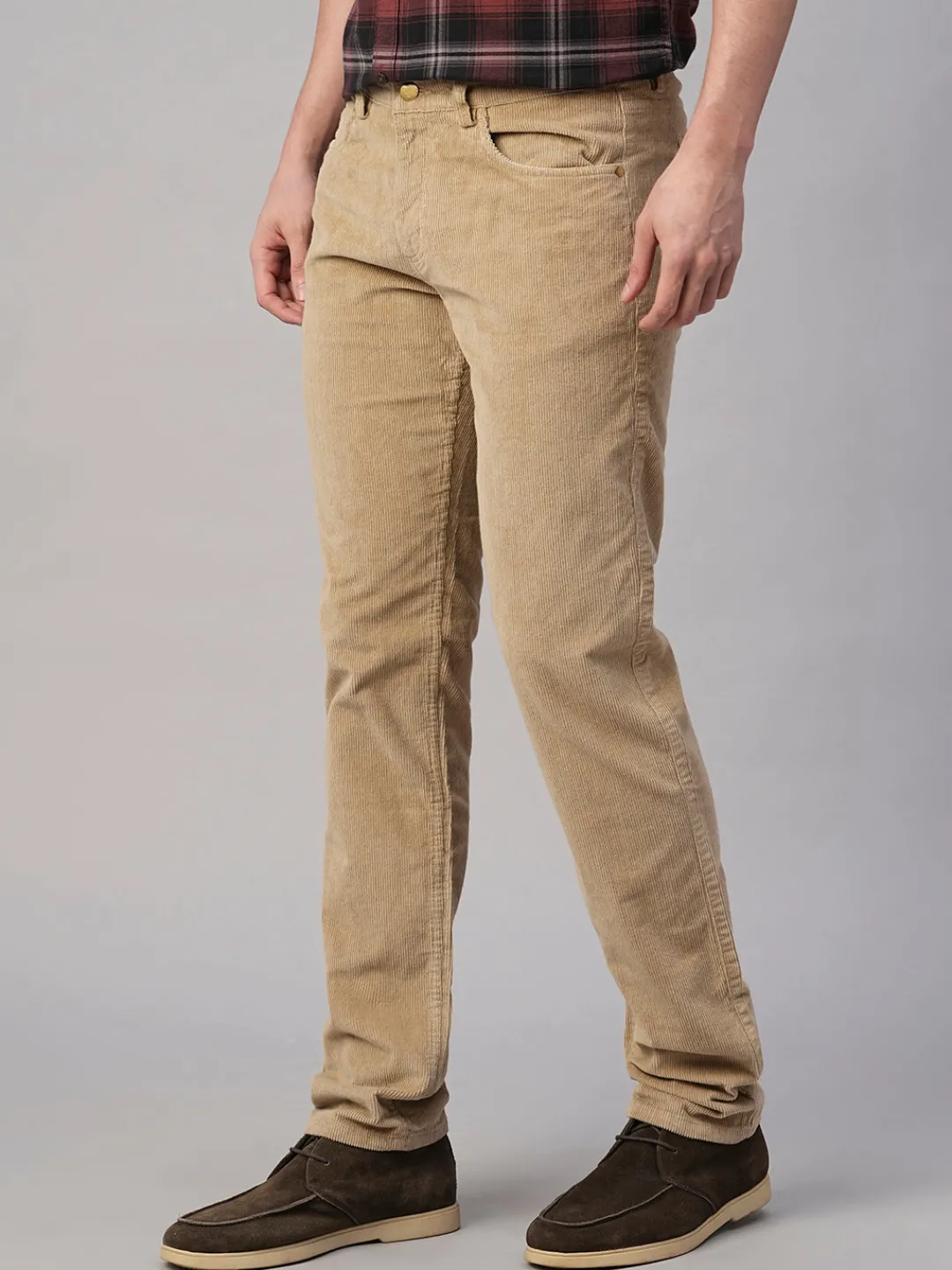 Cottonworld Slim Fit | Casual^Men's Corduroy 100% Cotton Lycra Slim Fit Pant