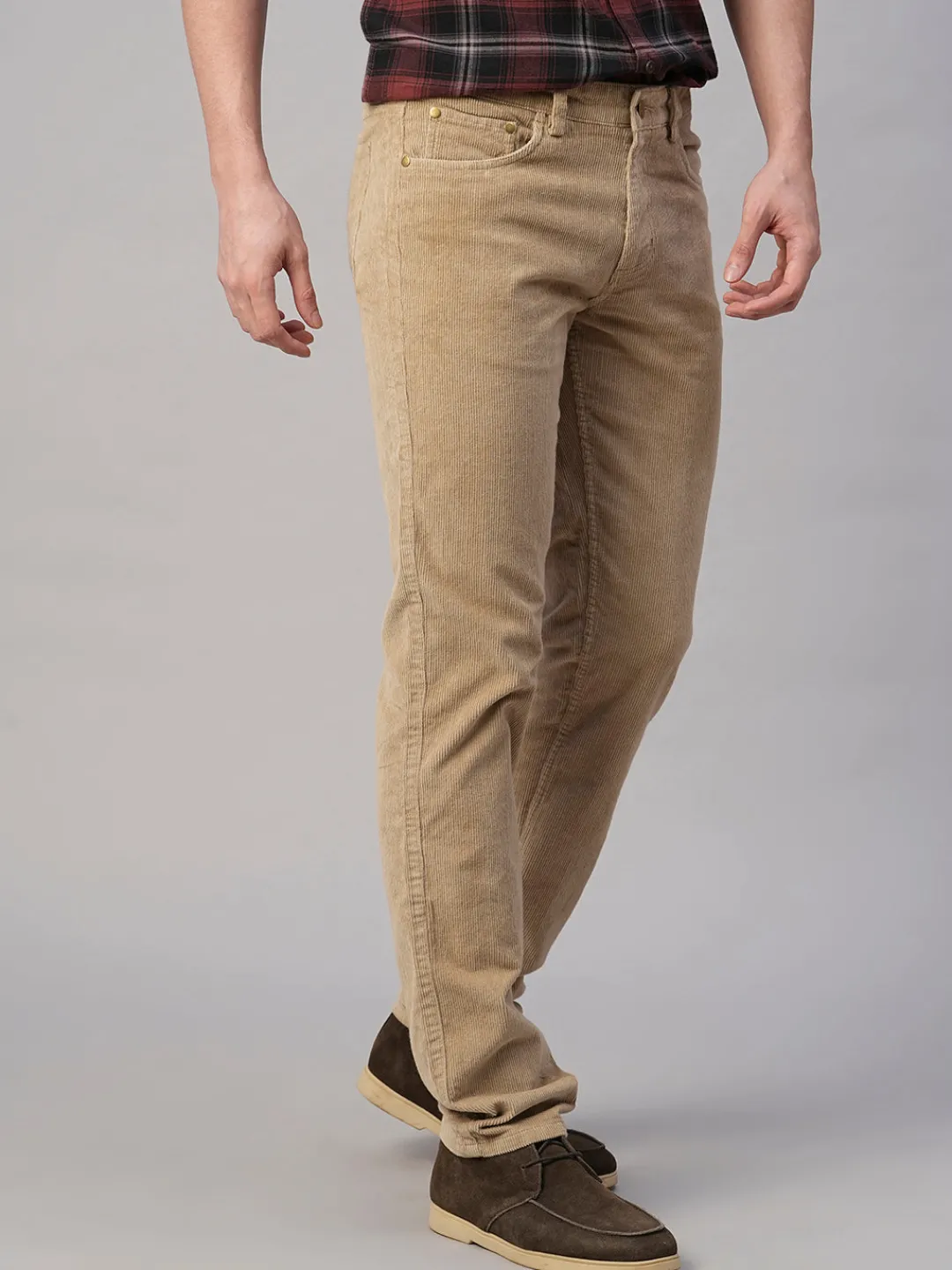 Cottonworld Slim Fit | Casual^Men's Corduroy 100% Cotton Lycra Slim Fit Pant