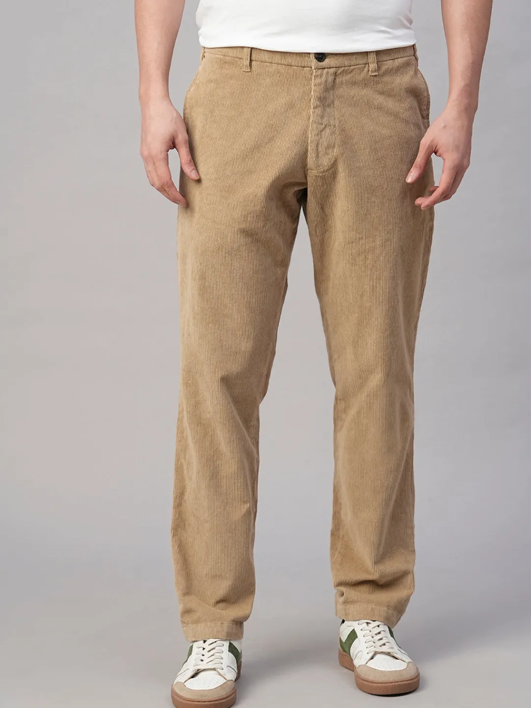 Cottonworld Regular Fit | Casual^Men's Corduroy Cotton Lycra Regular Fit Pant