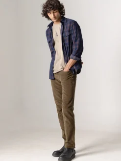 Cottonworld Slim Fit | Casual^Men's Corduroy 100% Cotton Lycra Slim Fit Pant