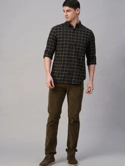 Cottonworld Slim Fit | Casual^Men's Corduroy 100% Cotton Lycra Slim Fit Pant
