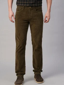 Cottonworld Slim Fit | Casual^Men's Corduroy 100% Cotton Lycra Slim Fit Pant