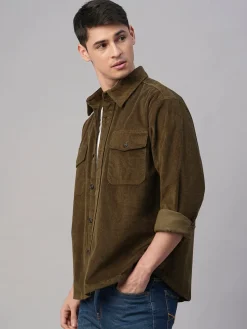 Cottonworld Jackets^Men's Corduroy 100% Cotton Regular Fit Jackets