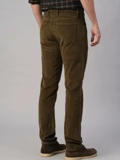 Cottonworld Slim Fit | Casual^Men's Corduroy 100% Cotton Lycra Slim Fit Pant