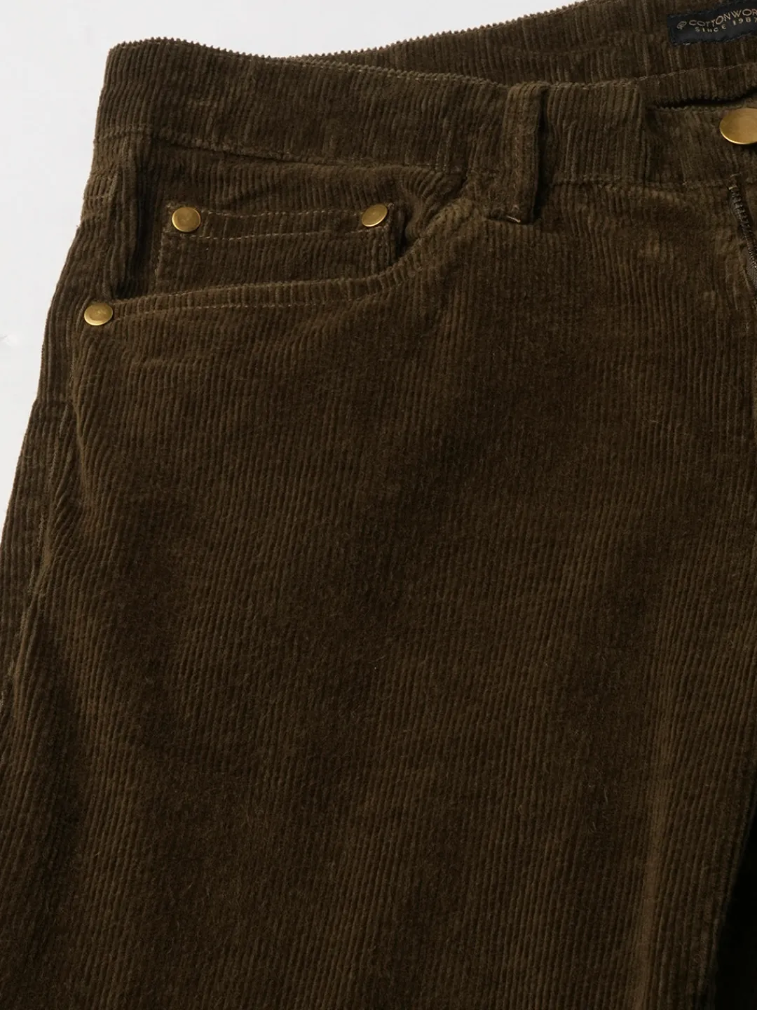 Cottonworld Slim Fit | Casual^Men's Corduroy 100% Cotton Lycra Slim Fit Pant