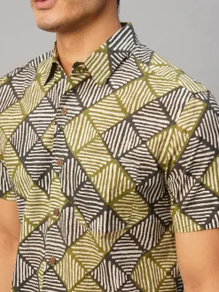 Women Cottonworld Print | Print^Men's Cotton Batik Printed Regular Fit Shirt