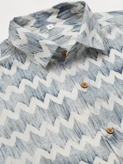 Women Cottonworld Print | Print^Men's Cotton Batik Printed Slim Fit Shirt