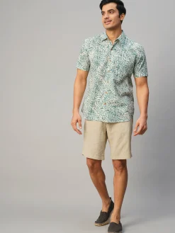 Women Cottonworld Print | Print^Men's Cotton Hand Block Printed Regular Fit Shirt