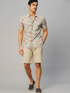 Women Cottonworld Print | Print^Men's Cotton Hand Block Printed Regular Fit Shirt