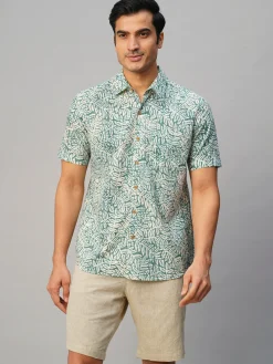 Women Cottonworld Print | Print^Men's Cotton Hand Block Printed Regular Fit Shirt