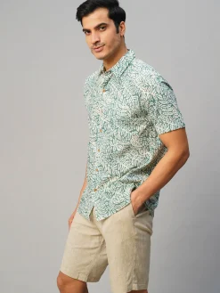 Women Cottonworld Print | Print^Men's Cotton Hand Block Printed Regular Fit Shirt