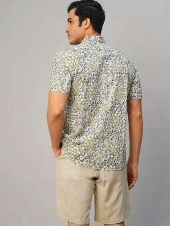 Women Cottonworld Print | Print^Men's Cotton Hand Block Printed Regular Fit Shirt