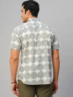 Women Cottonworld Print | Print^Men's Cotton Hand Block Printed Regular Fit Shirt