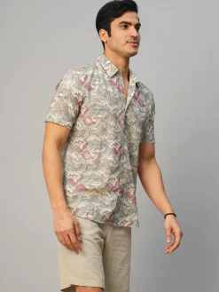 Women Cottonworld Print | Print^Men's Cotton Hand Block Printed Regular Fit Shirt