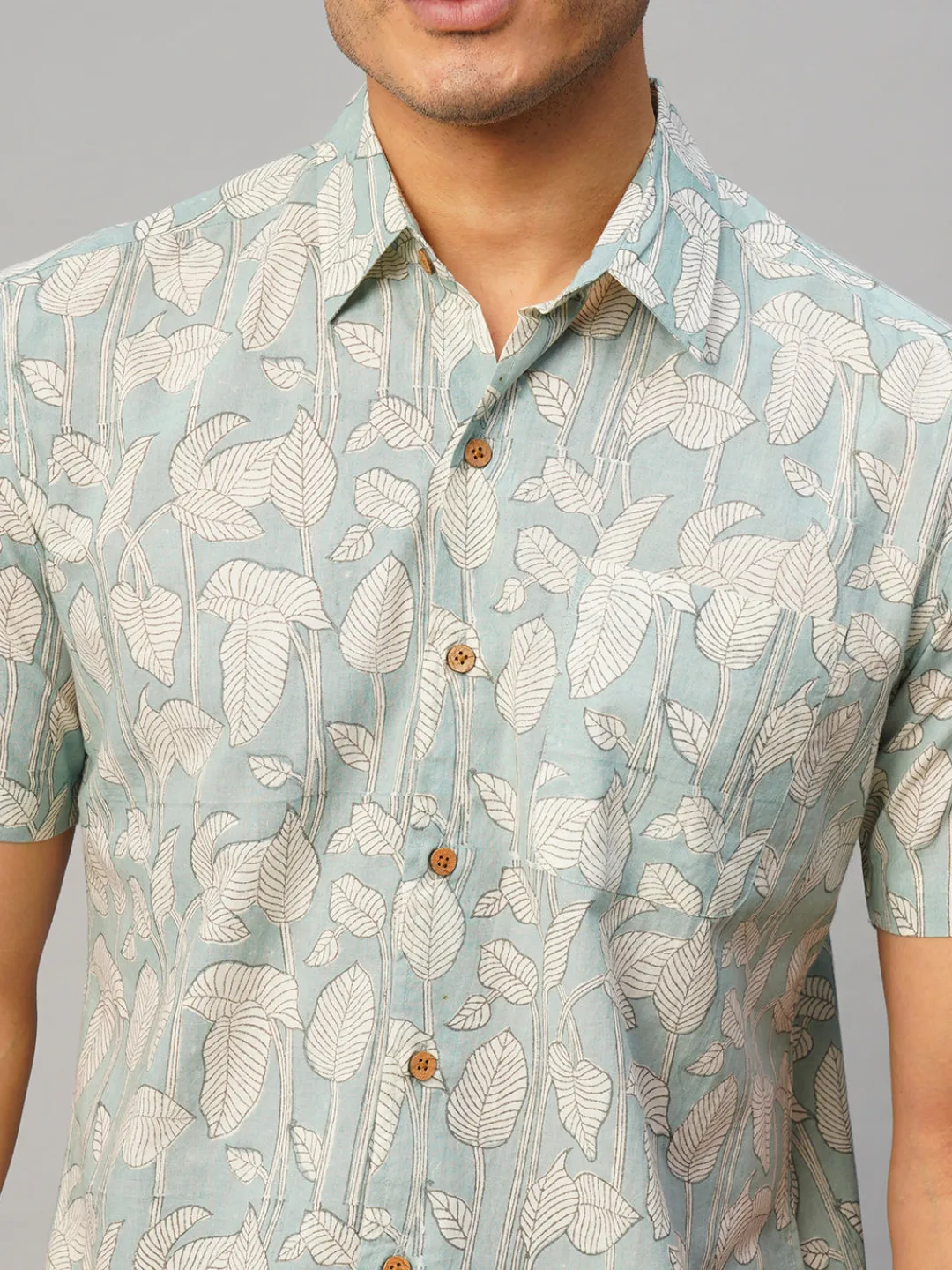 Women Cottonworld Print | Print^Men's Cotton Hand Block Printed Regular Fit Shirt