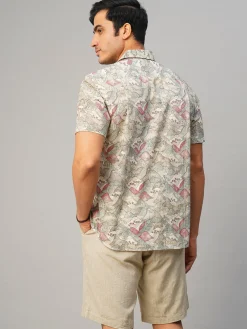 Women Cottonworld Print | Print^Men's Cotton Hand Block Printed Regular Fit Shirt