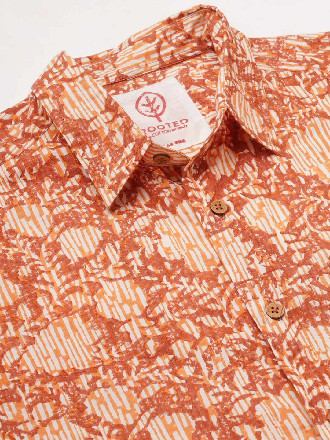 Women Cottonworld Print | Print^Men's Cotton Hand Block Printed Regular Fit Shirt