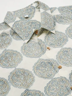 Women Cottonworld Print | Print^Men's Cotton Hand Block Printed Regular Fit Shirt