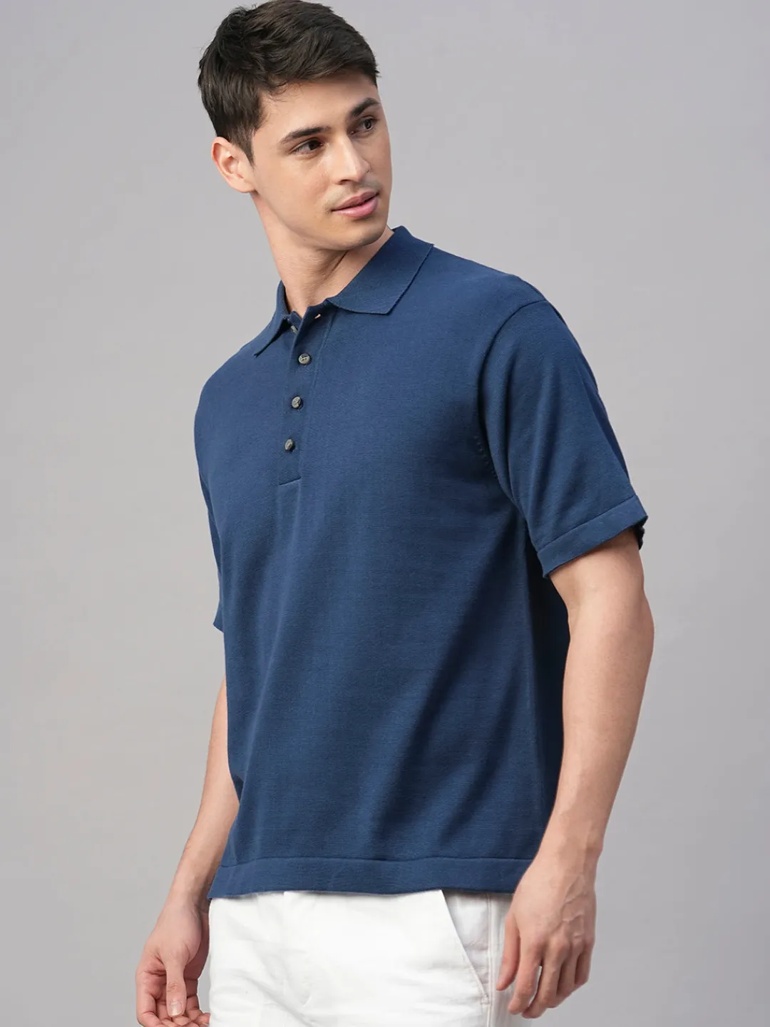 Cottonworld Regular Fit | Polo^Men's 100% Cotton Regular Fit Tshirt