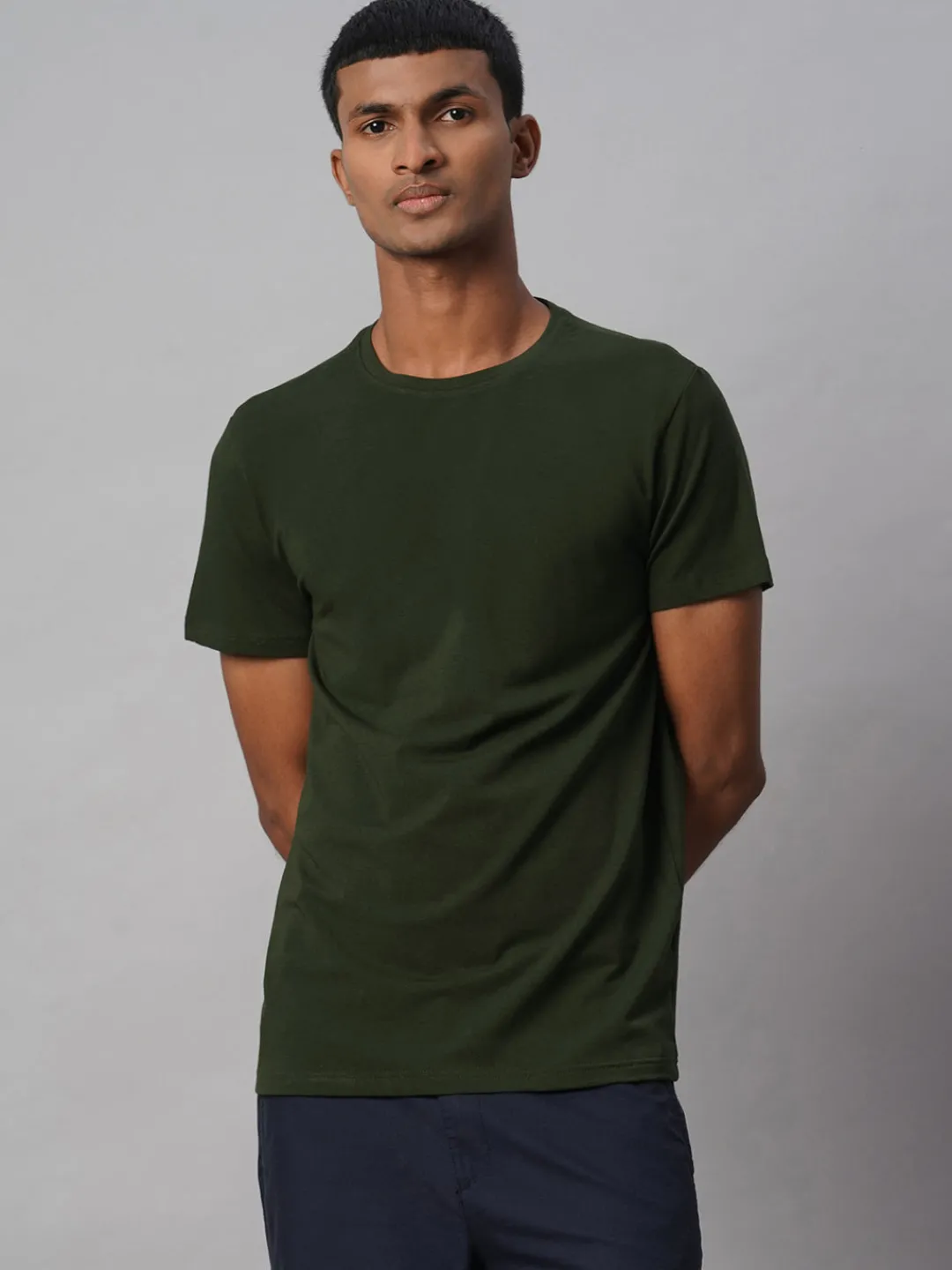 Cottonworld Men | Regular Fit^Men's Cotton Bamboo Elastane Regular Fit Tshirt