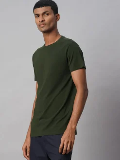 Cottonworld Men | Regular Fit^Men's Cotton Bamboo Elastane Regular Fit Tshirt