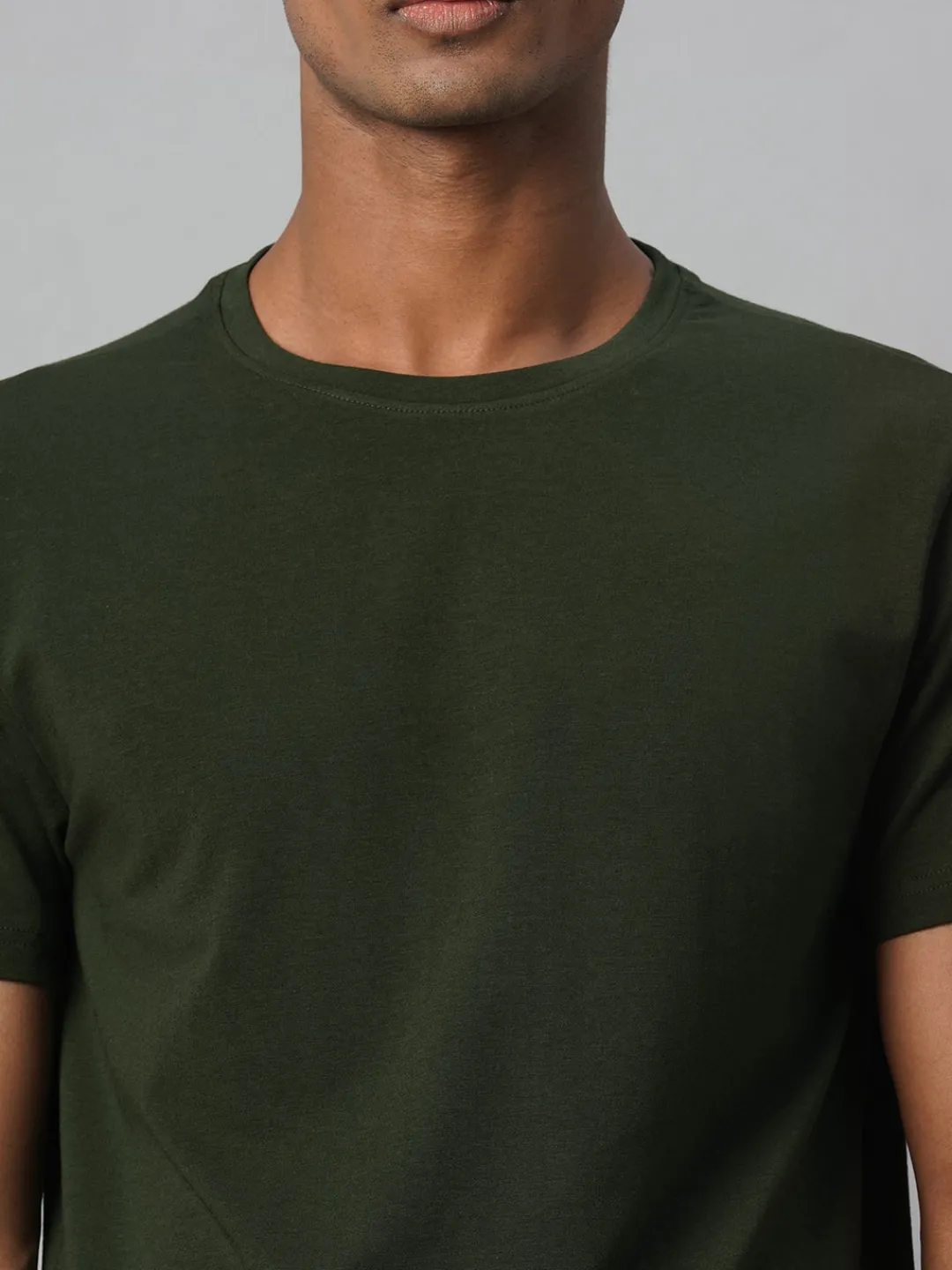 Cottonworld Men | Regular Fit^Men's Cotton Bamboo Elastane Regular Fit Tshirt
