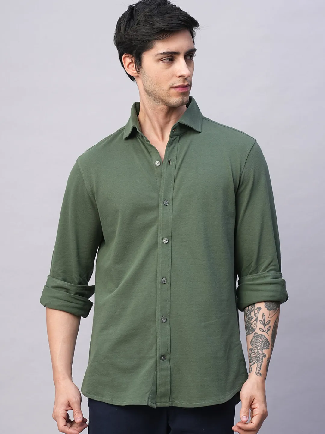Cottonworld Regular Fit^Men's Cotton Elastane Regular Fit Tshirt