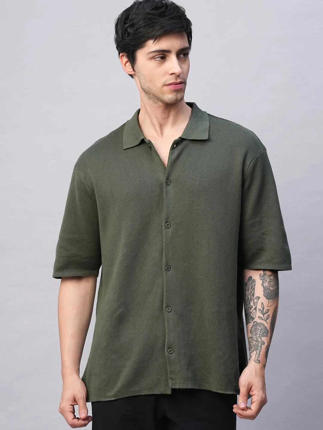 Cottonworld Regular Fit^Men's 100% Cotton Regular Fit Tshirt