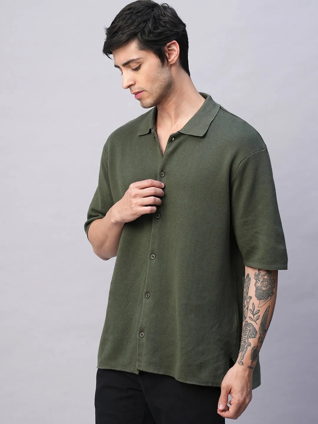 Cottonworld Regular Fit^Men's 100% Cotton Regular Fit Tshirt