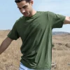 Cottonworld Men | Regular Fit^Men's Cotton Bamboo Elastane Regular Fit Tshirt
