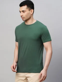 Cottonworld Men | Regular Fit^Men's Cotton Bamboo Elastane Regular Fit Tshirt