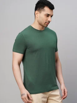 Cottonworld Men | Regular Fit^Men's Cotton Bamboo Elastane Regular Fit Tshirt