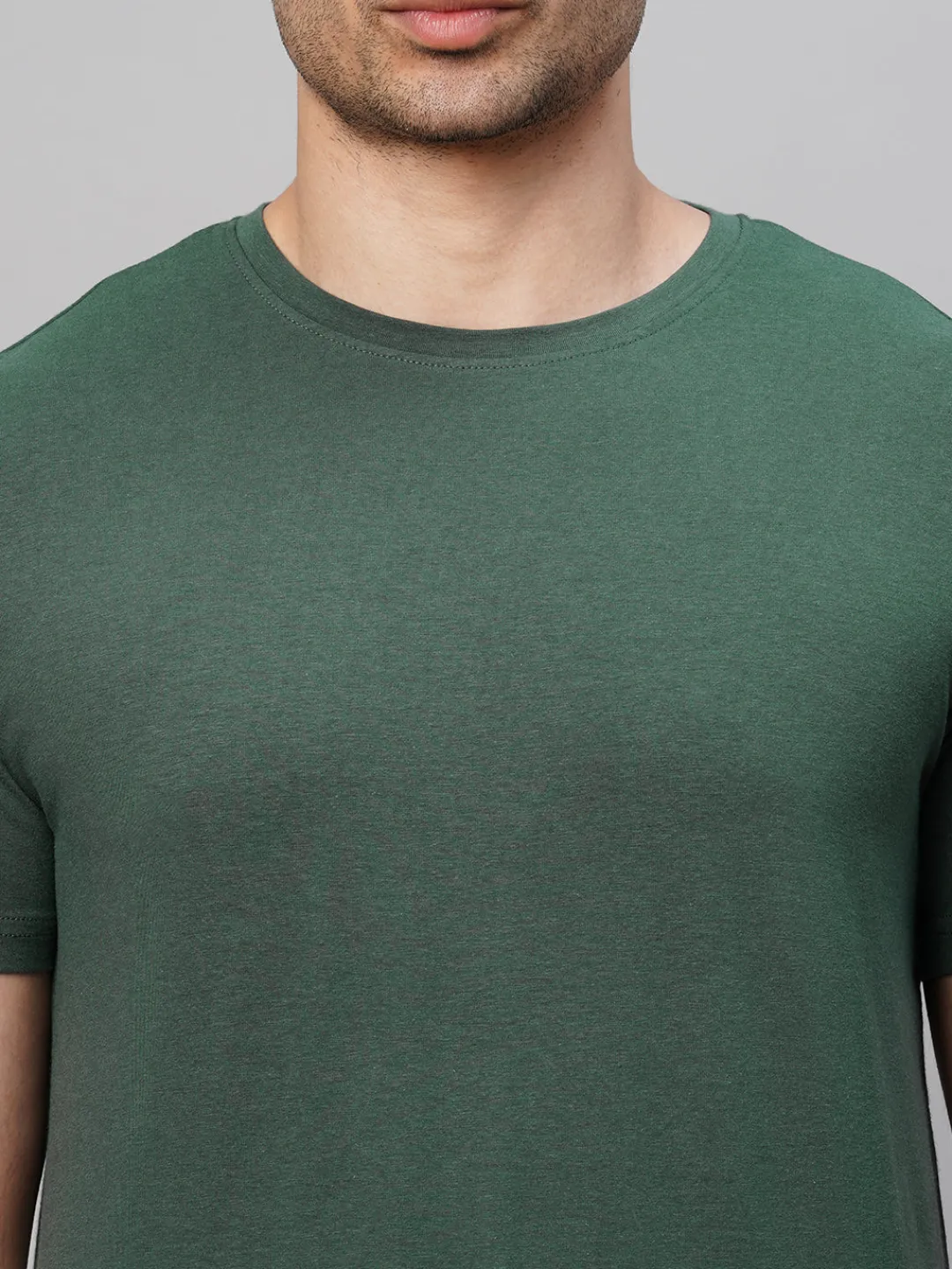 Cottonworld Men | Regular Fit^Men's Cotton Bamboo Elastane Regular Fit Tshirt