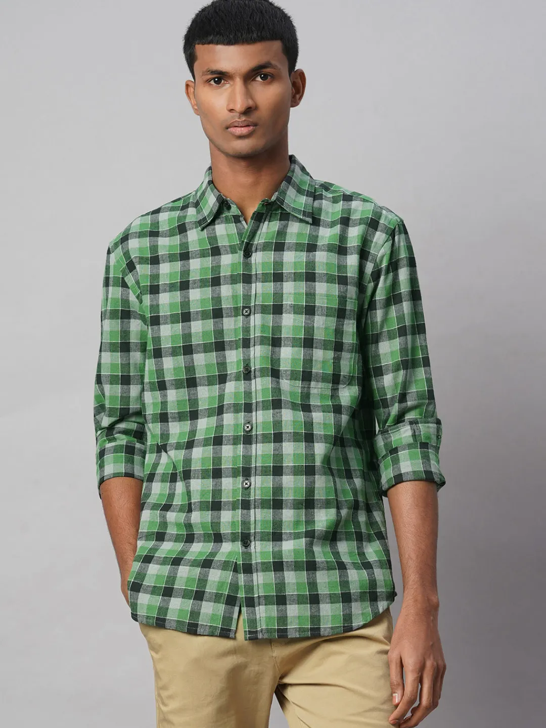 Women Cottonworld Shirts | Shirts^Men's Cotton Linen Regular Fit Shirt