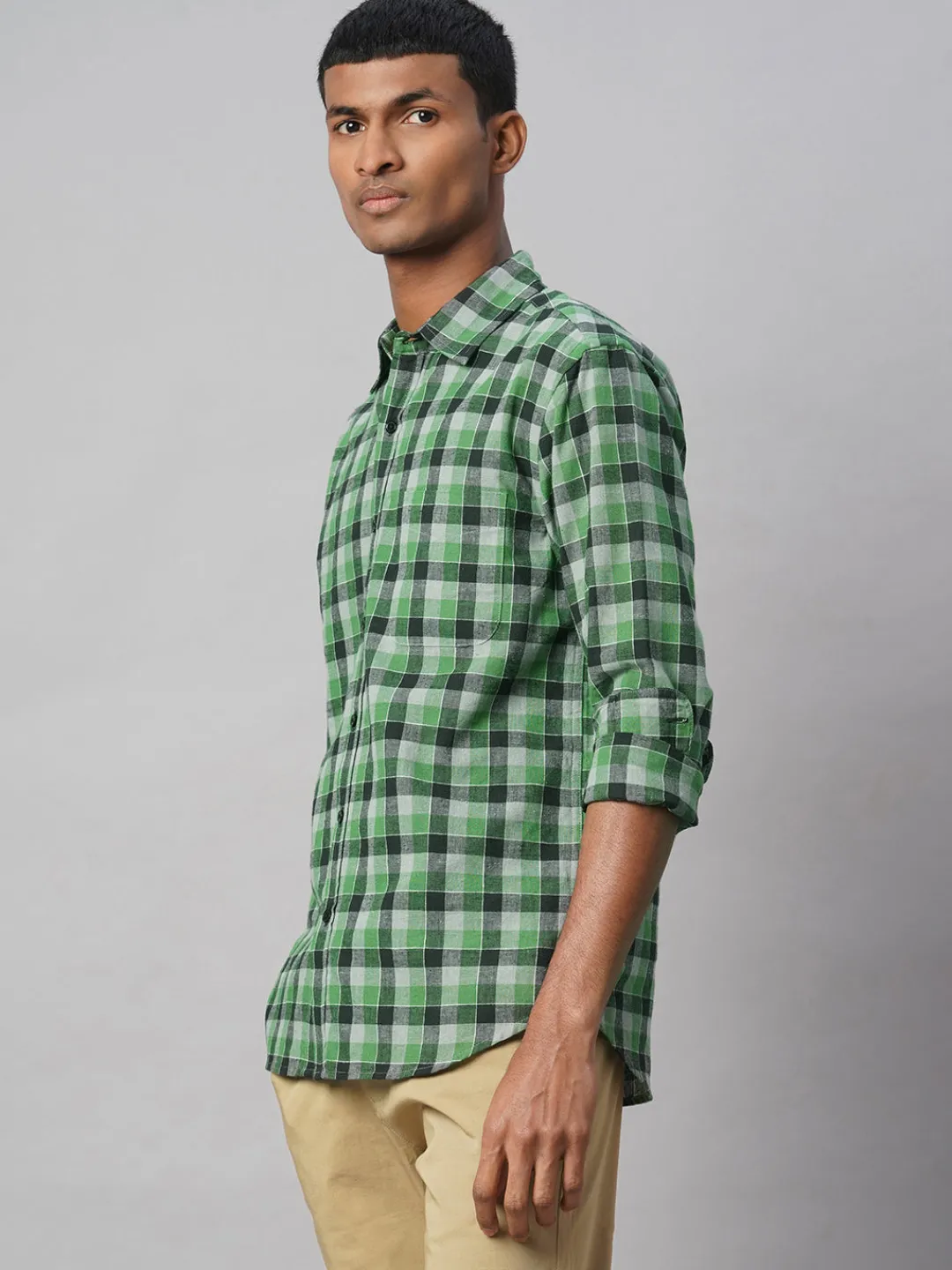 Women Cottonworld Shirts | Shirts^Men's Cotton Linen Regular Fit Shirt