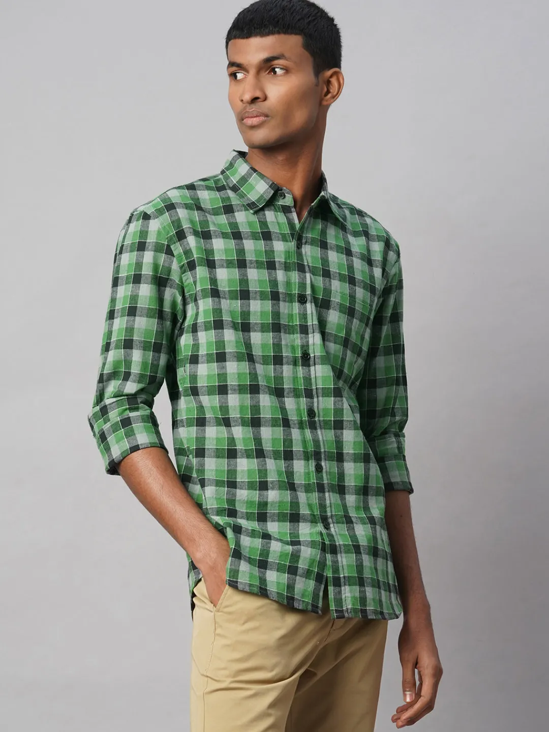 Women Cottonworld Shirts | Shirts^Men's Cotton Linen Regular Fit Shirt