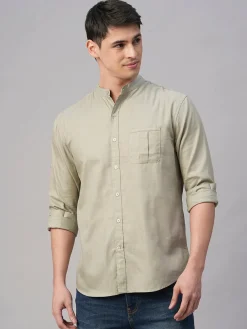 Women Cottonworld Solid | Solid^Men's Cotton Modal Regular Fit Shirt