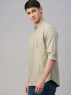 Women Cottonworld Solid | Solid^Men's Cotton Modal Regular Fit Shirt