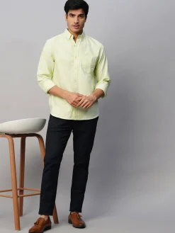 Women Cottonworld Solid | Solid^Men's Cotton Regular Fit Shirt