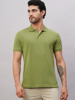 Cottonworld Regular Fit | Polo^Men's Cotton Regular Fit Tshirt