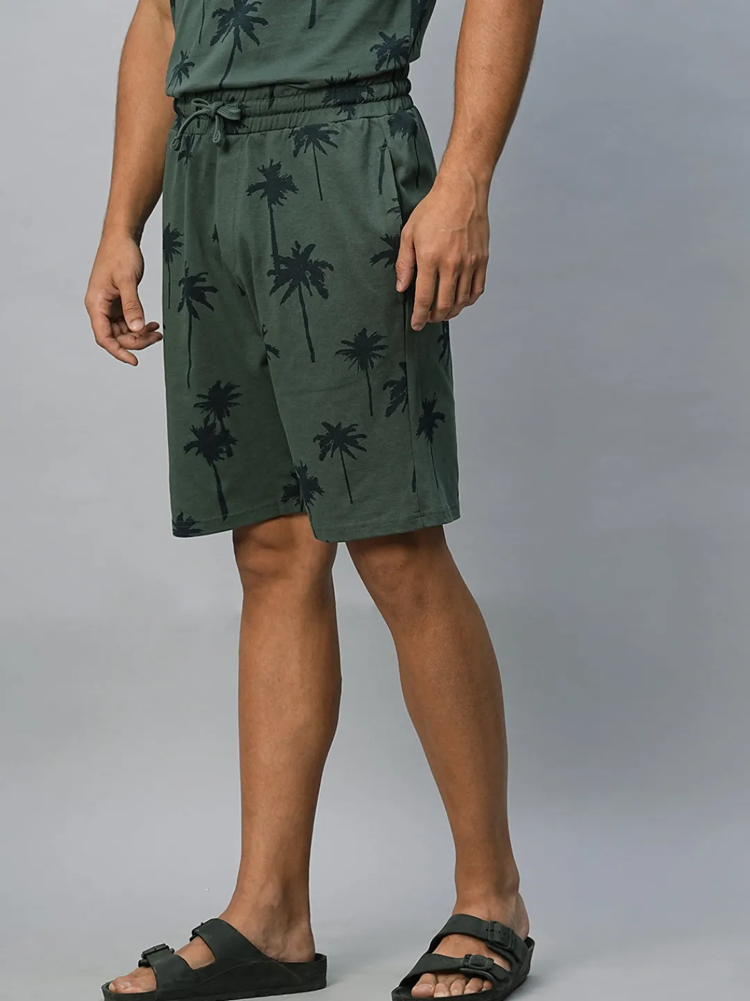 Cottonworld Mens Co-Ord Sets^Men's Cotton Regular Fit Shorts