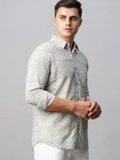 Women Cottonworld Print | Print^Men's Cotton Regular Fit Printed Shirt