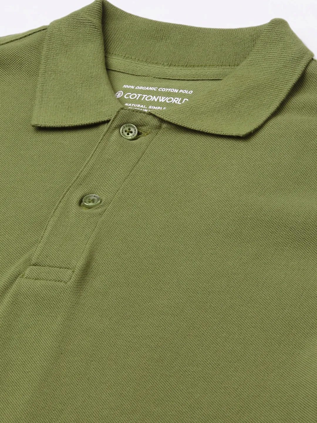 Cottonworld Regular Fit | Polo^Men's Cotton Regular Fit Tshirt