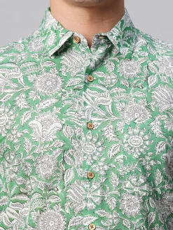 Women Cottonworld Print | Print^Men's Cotton Regular Fit Printed Shirt