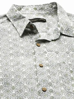 Women Cottonworld Print | Print^Men's Cotton Regular Fit Printed Shirt